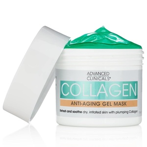 image:imageAdvanced Clinicals Hyaluronic Acid Gel Facial Mask Skin Care Brightening Hydrating Anti Aging Face Mask amp Moisturizer Helps Transform Dry Skin WCollagen Chamomile Aloe Vera 5 Fl Oz Pack of 2Collagen Gel Face Mask