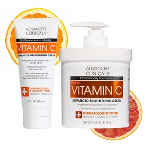 image:imageAdvanced Clinicals Hyaluronic Acid Moisturizer Body Cream  Hydrating Cream amp Body Lotion For Women amp Men To Help Improve Look of Wrinkles Stretch Marks Dry Skin amp Crepey Skin 16OZ  Travel SizeVitamin C Brightening Cream