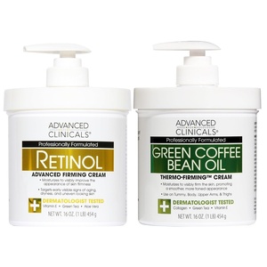 image:imageAdvanced Clinicals Hyaluronic Acid Moisturizer Body Cream WVitamin E  Hydrating Cream amp Body Lotion For Women amp Men To Help Improve Look of Wrinkles Dry Skin Crepey Looking Skin 16 OunceRetinol  Green Coffee Bean Cream Set
