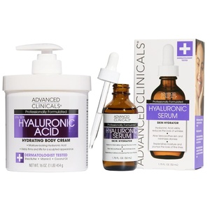 image:imageAdvanced Clinicals Hyaluronic Acid Moisturizer Body Cream WVitamin E  Hydrating Cream amp Body Lotion For Women amp Men To Help Improve Look of Wrinkles Dry Skin Crepey Looking Skin 16 OunceHyaluronic Acid Cream  Serum Set