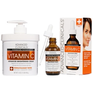 image:imageAdvanced Clinicals Hyaluronic Acid Moisturizer Body Cream WVitamin E  Hydrating Cream amp Body Lotion For Women amp Men To Help Improve Look of Wrinkles Dry Skin Crepey Looking Skin 16 OunceVitamin C Cream  Serum Set