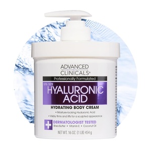 image:imageAdvanced Clinicals Hyaluronic Acid Moisturizer Body Cream WVitamin E  Hydrating Cream amp Body Lotion For Women amp Men To Help Improve Look of Wrinkles Dry Skin Crepey Looking Skin 16 Ounce3  Hyaluronic Acid Hydrating Body Lotion