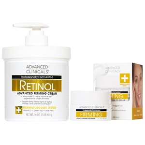 image:imageAdvanced Clinicals Hyaluronic Acid Moisturizer Body Cream WVitamin E  Hydrating Cream amp Body Lotion For Women amp Men To Help Improve Look of Wrinkles Dry Skin Crepey Looking Skin 16 OunceRetinol Eye Cream  Body Cream Bundle